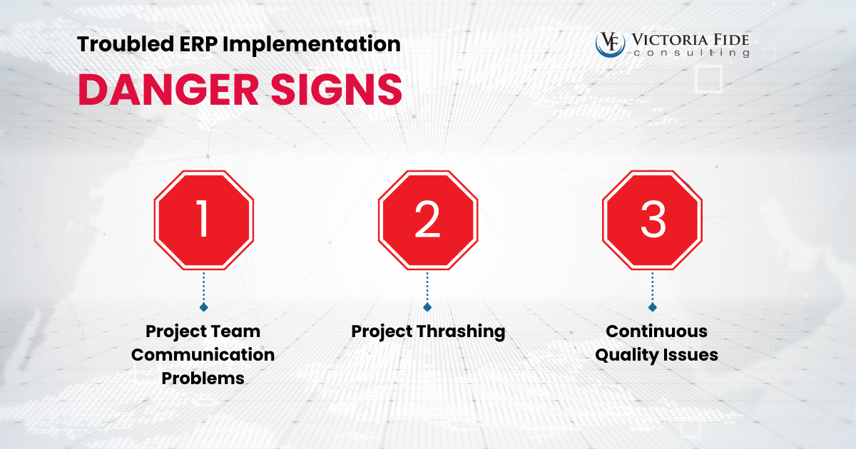 Troubled ERP Implementation Danger Signs