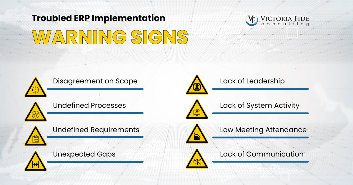 Troubled ERP Implementation Warning Signs