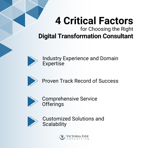 4 Critical Factors for Choosing the Right Digital Transformation Consultant. 